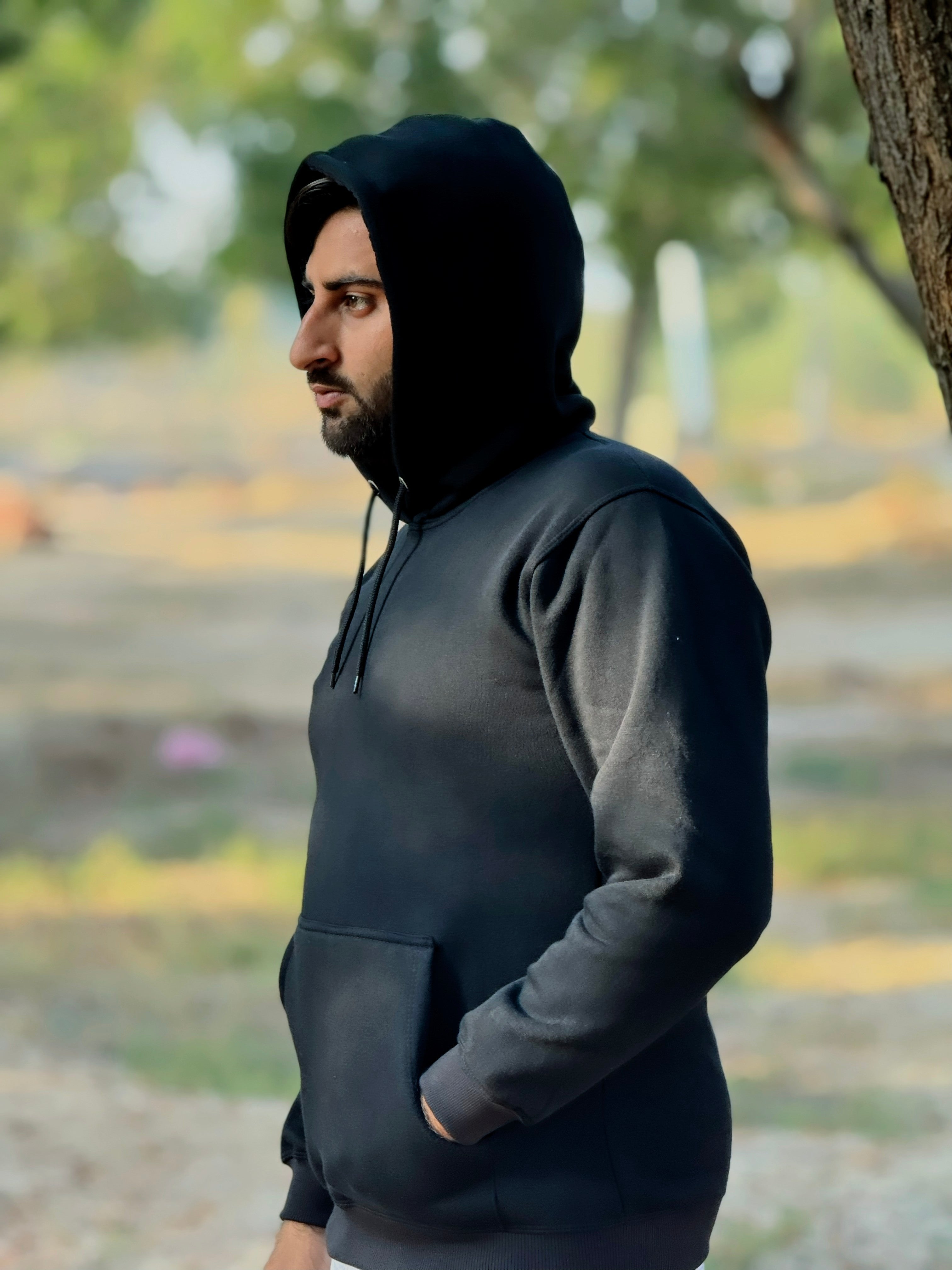 Black Imported Hoodie