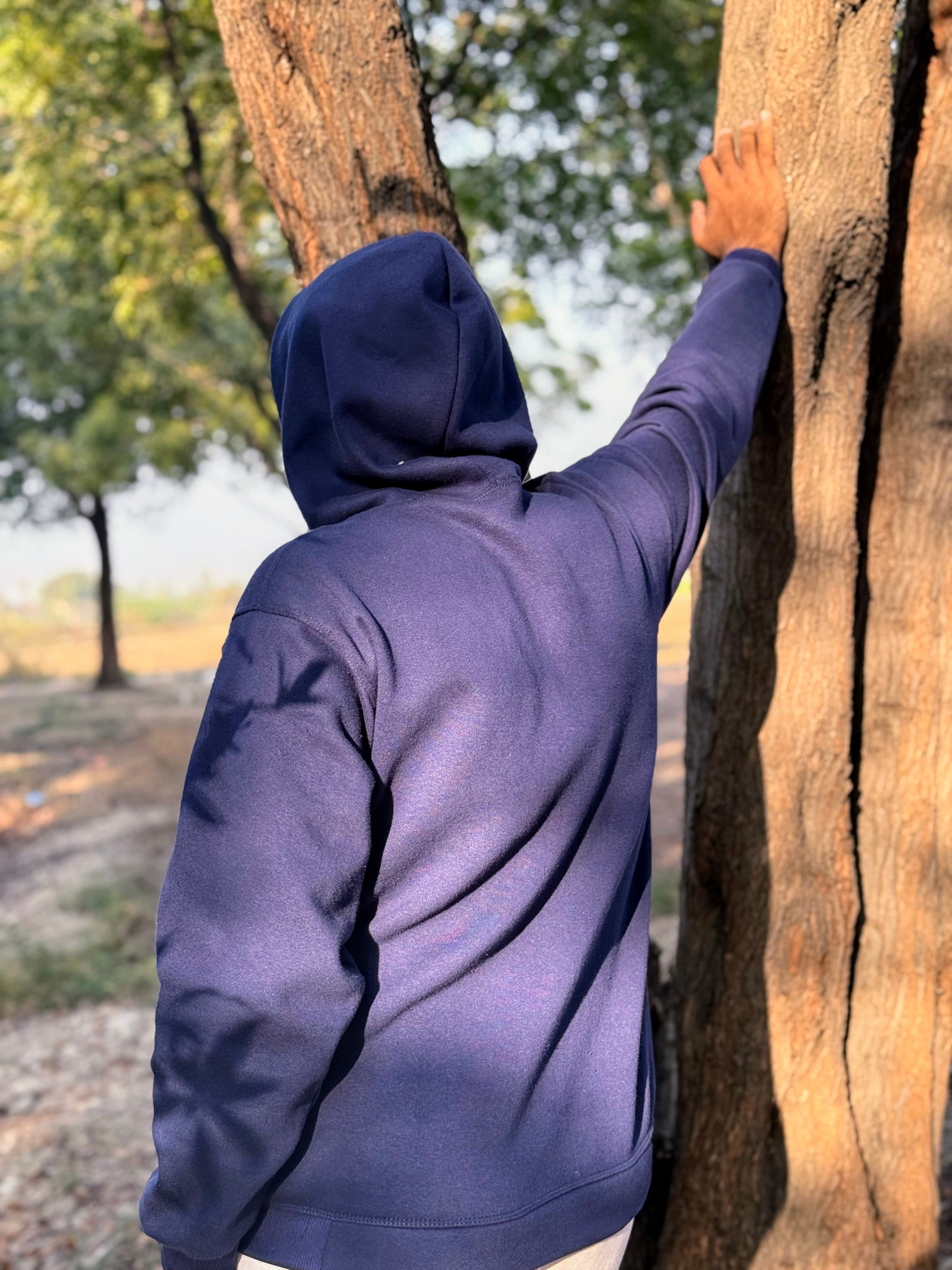 Navy Blue Imported Hoodie