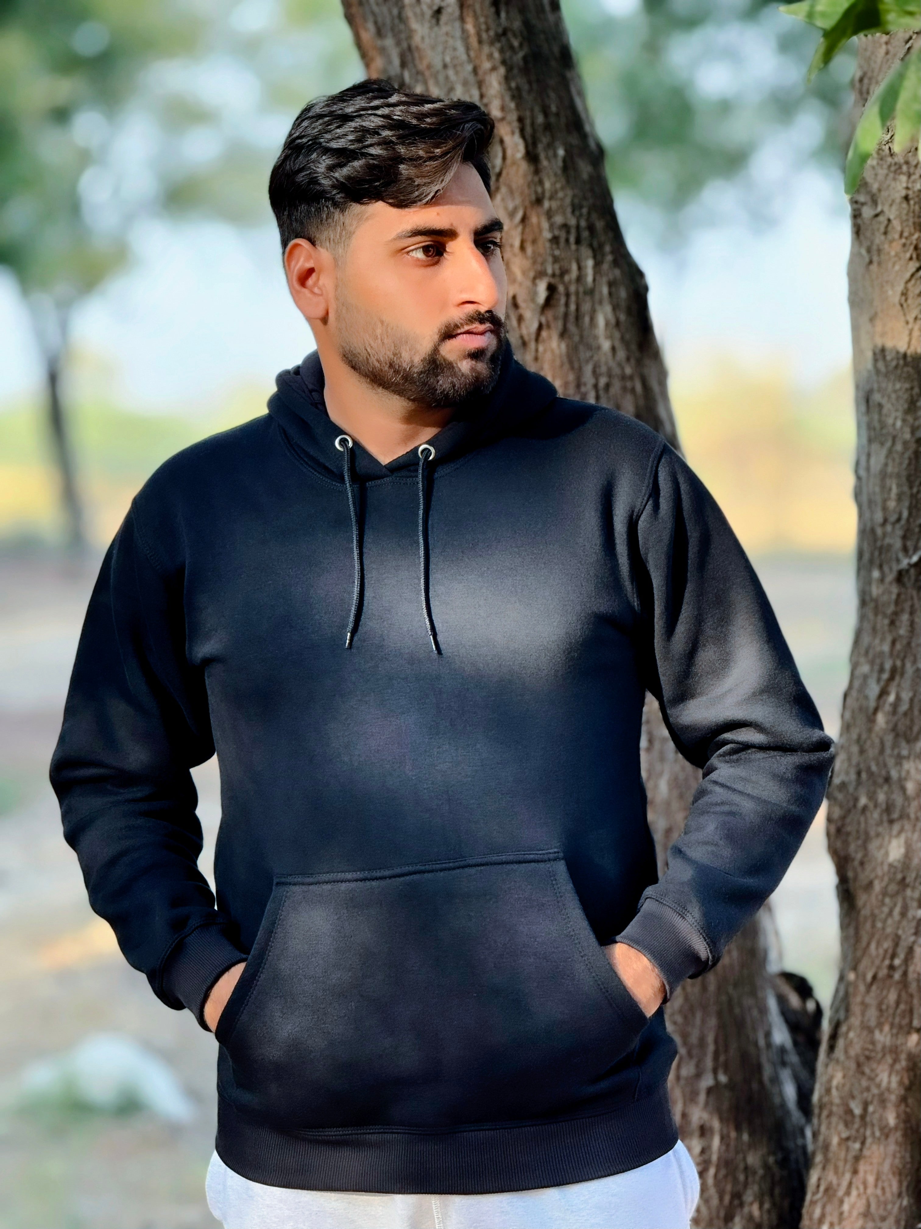 Black Imported Hoodie